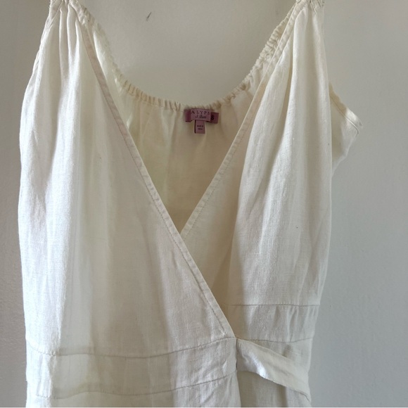 Calypso Saint Barth White Linen Midi Wrap Dress Sz. S - Picture 9 of 14